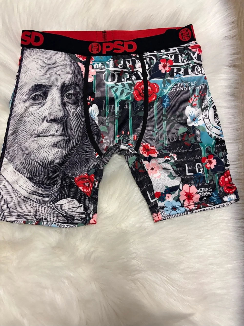 PSD Money & Floral Boxer Briefs -‎ Black, Red, Teal, White